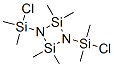 1,3-Bis(chlorodimethylsilyl)-2,2,4,4-tetramethyl-1,3-diaza-2,4-disilacyclobutane Struktur