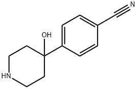 4-(4-CYANOPHENYL)-4-HYDROXYPIPERIDINE Struktur