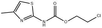 Carbamic  acid,  (4-methyl-2-thiazolyl)-,  2-chloroethyl  ester  (9CI) Struktur