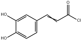 2-Propenoyl chloride, 3-(3,4-dihydroxyphenyl)- Struktur