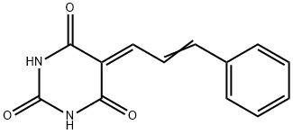 5-Cinnamylidene-2,4,6(1H,3H,5H)-pyrimidinetrione Struktur