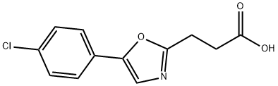 5-(4-CHLOROPHENYL)OXAZOLE-2-PROPIONIC A& Struktur