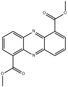 Phenazine-1,6-dicarboxylic acid dimethyl ester Struktur