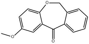 2-methoxydibenzo[b,e]oxepin-11(6H)-one Struktur