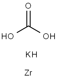 carbonic acid potassium zirconium salt  Struktur