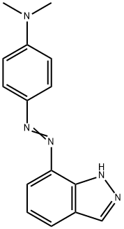 1H-Indazole, 7-((p-(dimethylamino)phenyl)azo)- Struktur