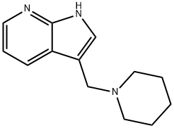 3-(Piperidinomethyl)-1H-pyrrolo[2,3-b]pyridine Struktur