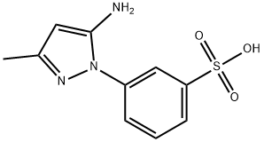 1-(3'-SULFOPHENYL)-3-METHYL-5-AMINOPYRAZOL Struktur