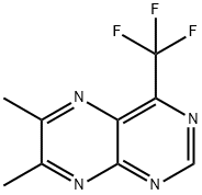 6,7-Dimethyl-4-(trifluoromethyl)pteridine Struktur