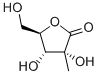 2,3-O-Isopropylidene-2-C-methyl-D-ribonic-gamma-lactone Struktur