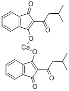 CALCIUM2-ISOVALERYL-1,3-INDANDIONE Struktur