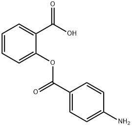 2-(4-aminobenzoyl)oxybenzoic acid Struktur