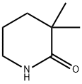 3,3-DIMETHYL-PIPERIDIN-2-ONE Struktur