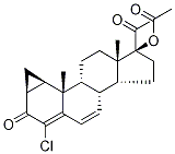 6-Deschloro-4-chloro Cyproterone Acetate Struktur