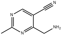 5-Pyrimidinecarbonitrile, 4-(aminomethyl)-2-methyl- (8CI) Struktur