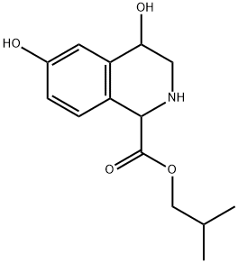 1,2,3,4-Tetrahydro-4,6-dihydroxy-1-isoquinolinecarboxylic acid isobutyl ester Struktur