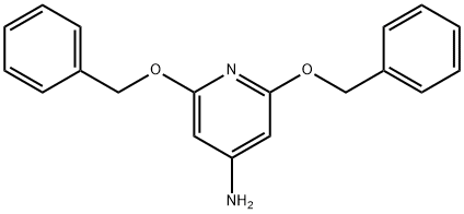 2,6-bis(benzyloxy)pyridin-4-amine Struktur