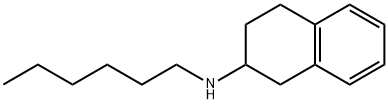 N-Hexyl-1,2,3,4-tetrahydro-2-naphthalenamine Struktur