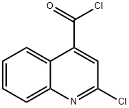 2-Chloroquinoline-4-carbonyl chloride Struktur