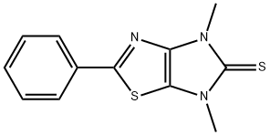 4,6-Dihydro-4,6-dimethyl-2-phenyl-5H-imidazo[4,5-d]thiazole-5-thione Struktur