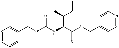 N-[(Benzyloxy)carbonyl]-L-isoleucine (4-pyridylmethyl) ester Struktur