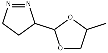 1-Pyrazoline,  3-(4-methyl-1,3-dioxolan-2-yl)-  (8CI) Struktur