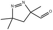 3H-Pyrazole-3-carboxaldehyde, 4,5-dihydro-3,5,5-trimethyl- (9CI) Struktur