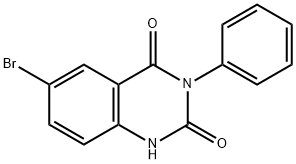 6-bromo-3-phenyl-2,4(1H,3H)-quinazolinedione Struktur