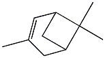 (-)-3,6,6-Trimethylbicyclo[3.1.1]hept-2-ene Struktur