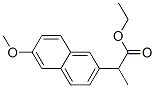 Ethyl 2-(6-methoxy-2-naphthyl)propanoate Struktur