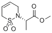 2H-1,2-THIAZINE-2-ACETIC ACID, 3,6-DIHYDRO-ALPHA-METHYL-, METHYL ESTER, 1,1-DIOXIDE, (ALPHAS) Struktur