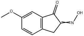 6-Methoxy-2-nitroso-2,3-dihydro-1H-inden-1-one Struktur