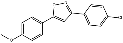 3-(4-Chlorophenyl)-5-(4-methoxyphenyl)isoxazole Struktur