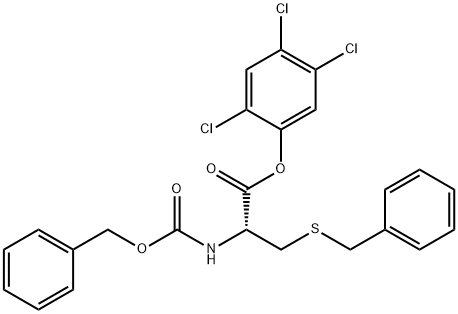 N-[(Benzyloxy)carbonyl]-S-benzyl-L-cysteine 2,4,5-trichlorophenyl ester Struktur