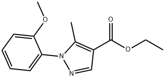 ETHYL 1-(2-METHOXYPHENYL)-5-METHYL-1H-PYRAZOLE-4-CARBOXYLATE Struktur