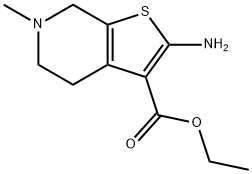 ETHYL 2-AMINO-6-METHYL-4,5,6,7-TETRAHYDROTHIENO[3,2-C]PYRIDINE-3-CARBOXYLATE Structure