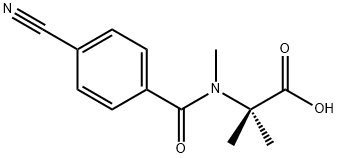 Alanine,  N-(4-cyanobenzoyl)-N,2-dimethyl- Struktur