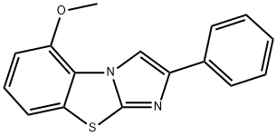 5-METHOXY-2-PHENYLIMIDAZO[2,1-B]BENZOTHIAZOLE Struktur