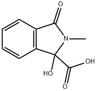 1H-Isoindole-1-carboxylic  acid,  2,3-dihydro-1-hydroxy-2-methyl-3-oxo- Struktur