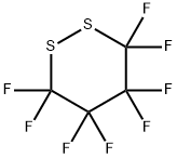 Octafluoro-1,2-dithiane Struktur