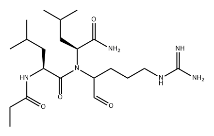 PROPIONYL-LEU-LEU-ARG-AL HEMISULFATE Struktur