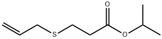 3-(Allylthio)propionic acid isopropyl ester Struktur