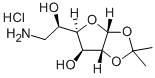 6-AMINO-6-DEOXY-1,2-O-ISOPROPYLIDENE-ALPHA-D-GLUCOFURANOSE HYDROCHLORIDE Struktur