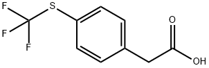 4-(三氟甲硫基)苯乙酸, 243977-23-3, 結(jié)構(gòu)式