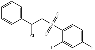 1-[(2-CHLORO-2-PHENYLETHYL)SULFONYL]-2,4-DIFLUOROBENZENE Struktur