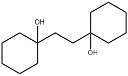 1-[2-(1-hydroxycyclohexyl)ethyl]cyclohexan-1-ol Struktur