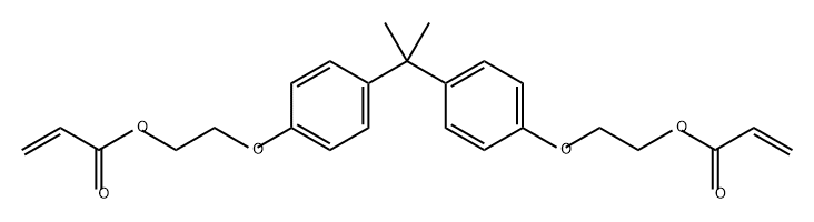 ETHOXYLATED BISPHENOL A DIACRYLATE Struktur