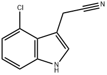 4-CHLOROINDOLE-3-ACETONITRILE Struktur