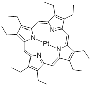 2,3,7,8,12,13,17,18-Octaethyl-21H,23H-porphine platinum Struktur