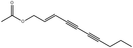 (E)-1-Acetoxy-2-decene-4,6-diyne Struktur